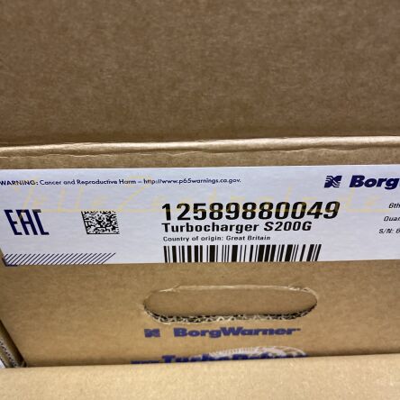 NEUER BorgWarner KKK Turbolader Same Laser 3 12589880049 12589700049