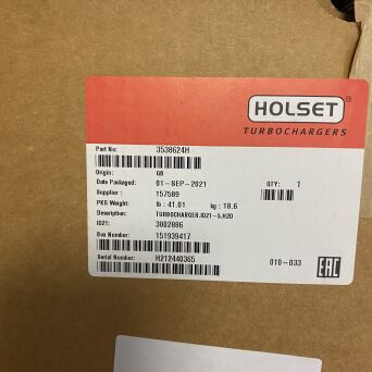 NOUVEAU HOLSET Turbocompresseur Iveco 3538624 3802886