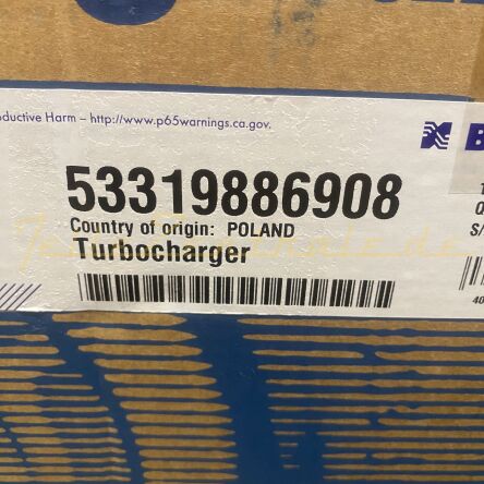 NEUER BorgWarner KKK Turbolader  MAN  51091007679 51.09100-7871