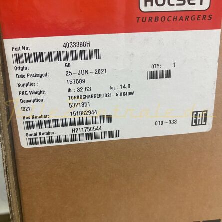 NEUER HOLSET Turbolader MAN 51091007615 51091009615
