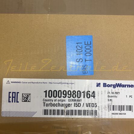 NUOVO BorgWarner Turbocompressore  Volvo Biturbo 10009880017 10009700017