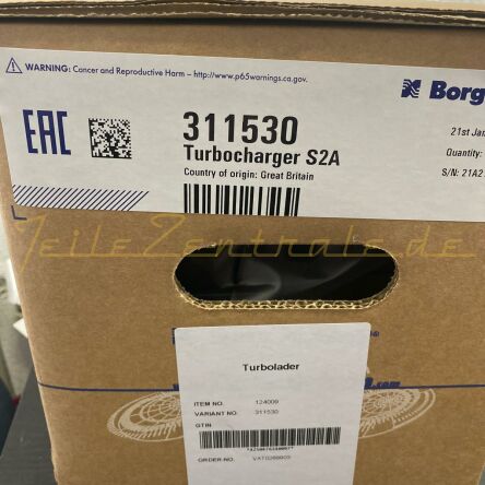 NEW SCHWITZER Turbocharger CASE FENDT Tractor 310335 310448